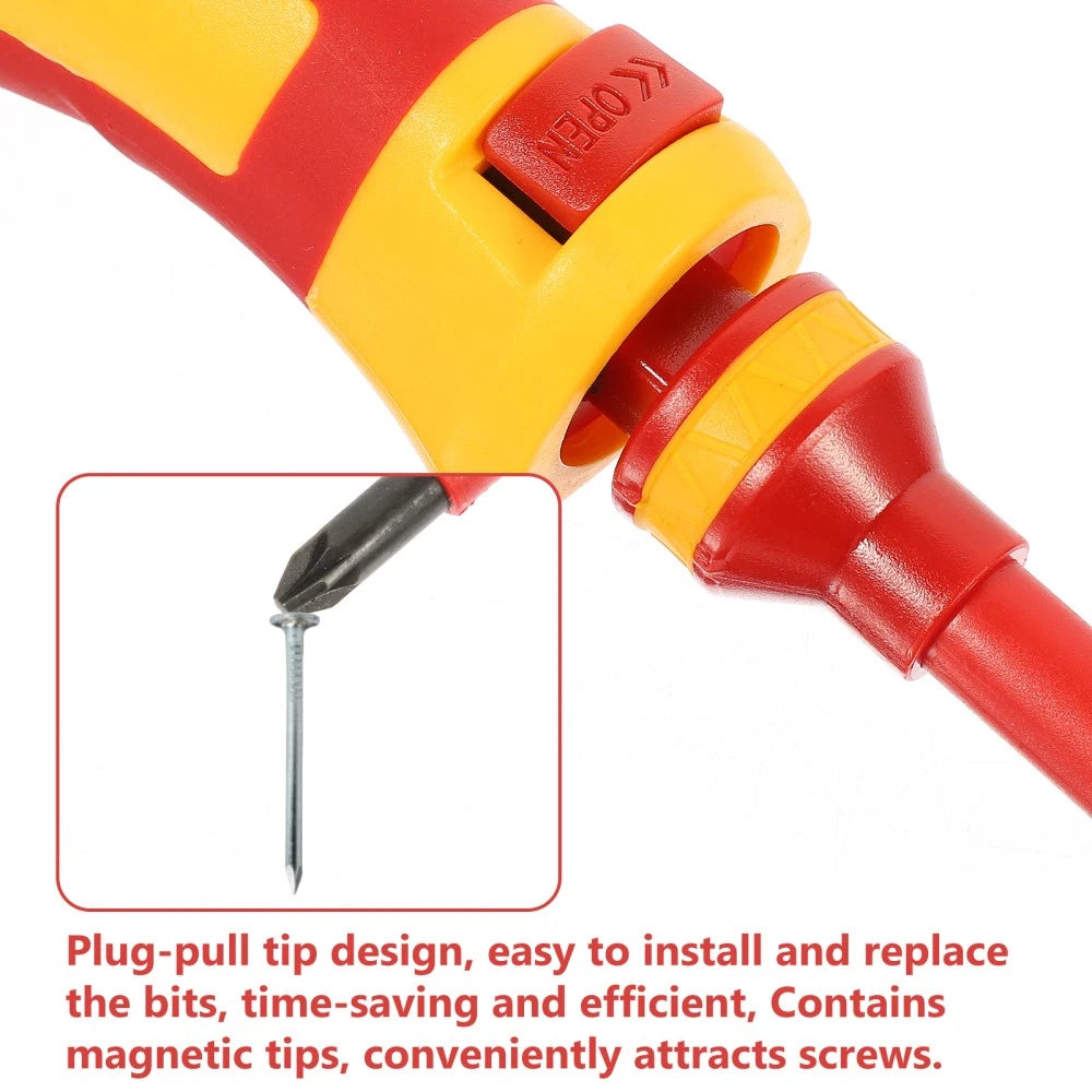 13 Pcs Insulating Screwdriver Set Insulated Electrical Tool Screwdrivers Repair