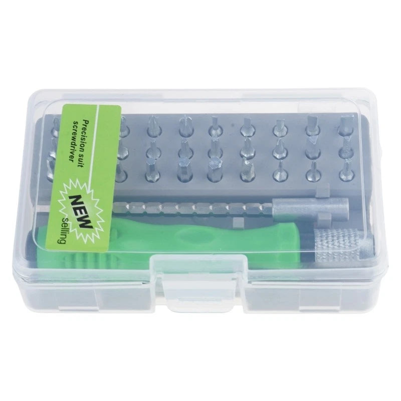 Compact 32 In 1 Screwdriver set with Tips for DIY & Professional Use