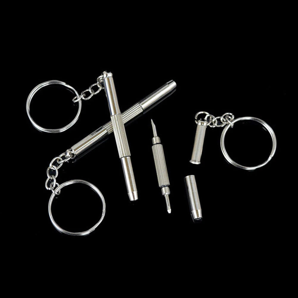 2 X 3in1 Mini Screwdriver Tool Repair set keyring for Watch,Glasses,CellPhone uk