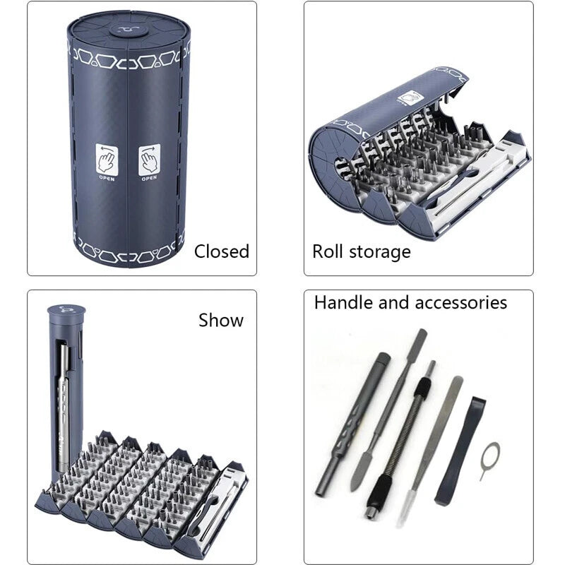 128 IN 1 Precision Screwdriver Set Torx Computer PC Phone Watch Repair Tool Kit