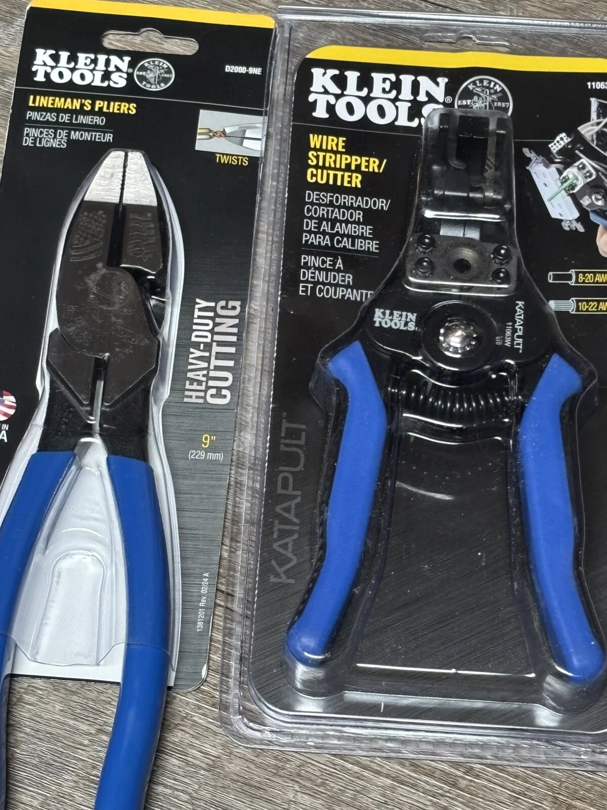 4 Klein Electricians tools