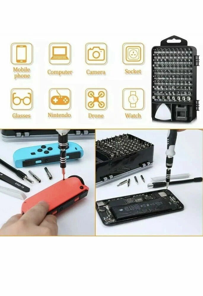 GAMING Repair Tool screwdrivers Kit 117 Tools for VIDEO GAME Consoles Controller