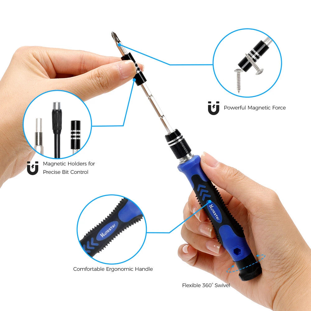 142 in 1 Hunkstar Precision Screwdriver Set for PC Phone Electronics Repair Tool