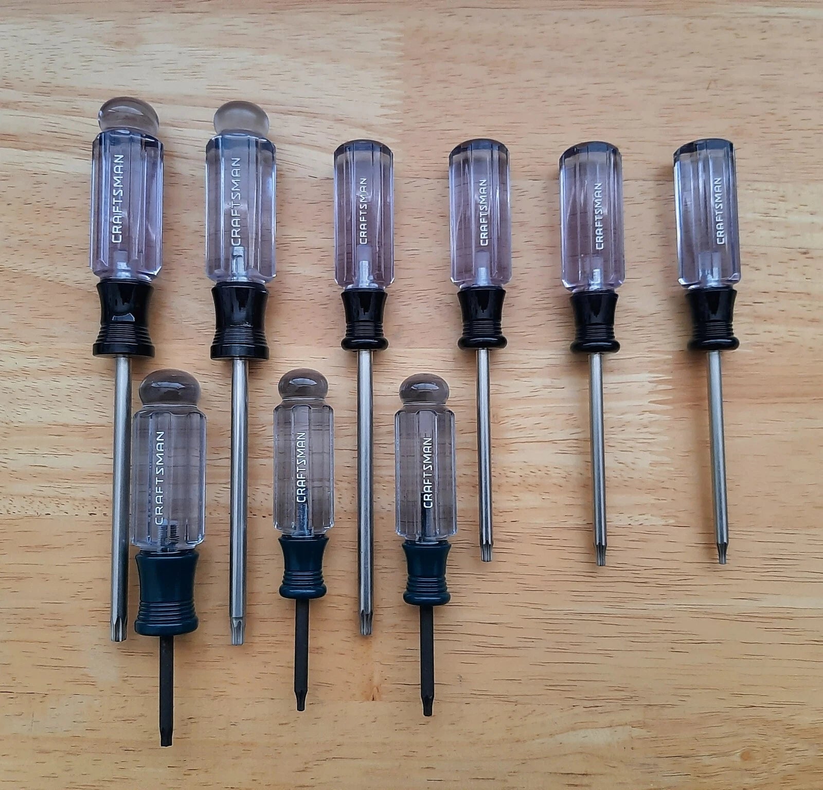 Craftsman 9 Piece Torx Screwdriver Set With Stubbys