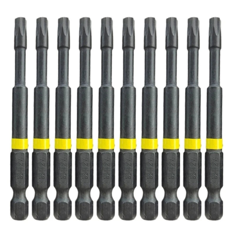 Driver Bit Tool Set 10Pcs High Adhesion for Secure Screwing Screwdriver