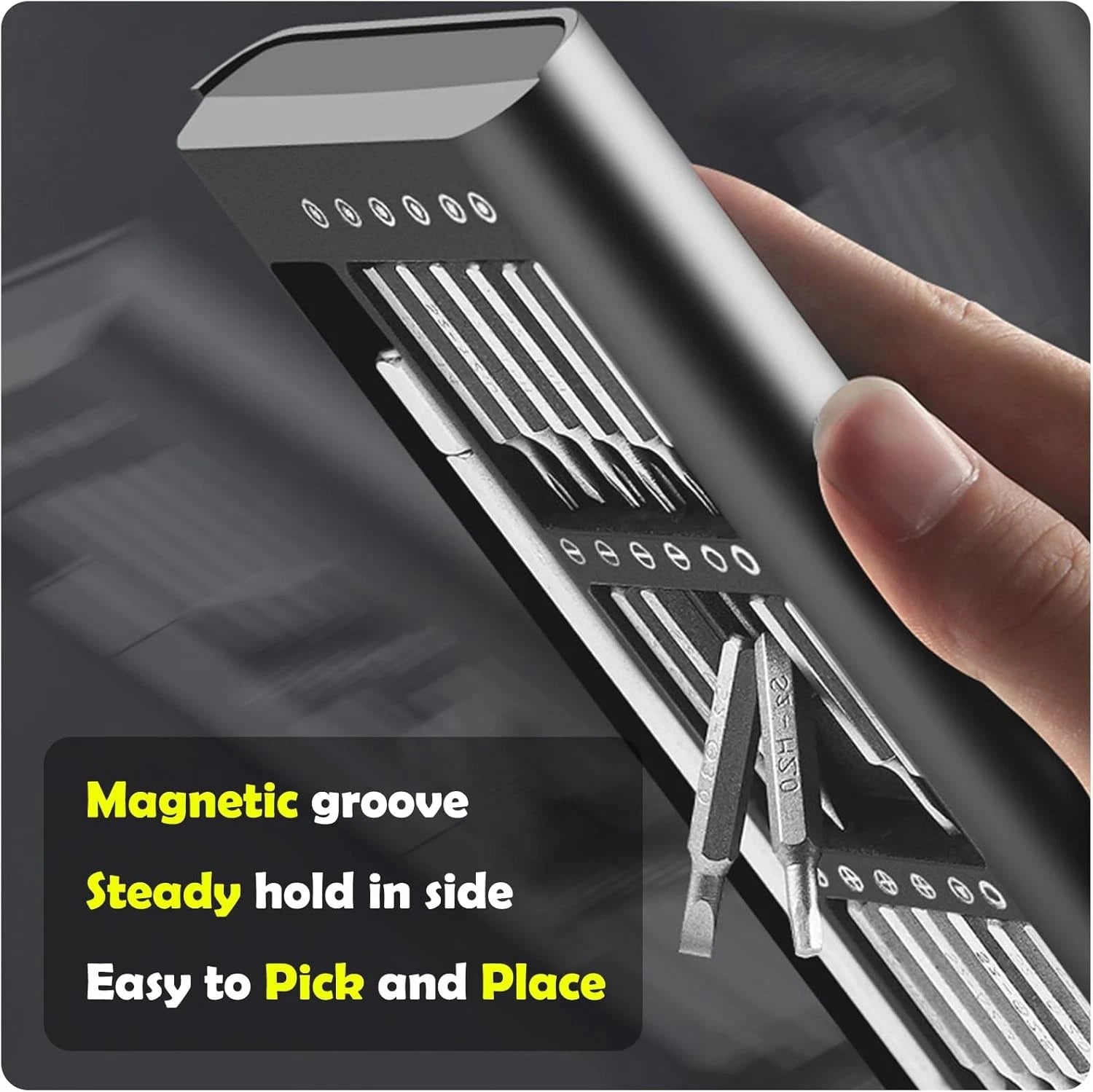 Precision Screwdriver Set, 27 in 1 Small Screwdriver Set Magnetic, Mini S2 Steel