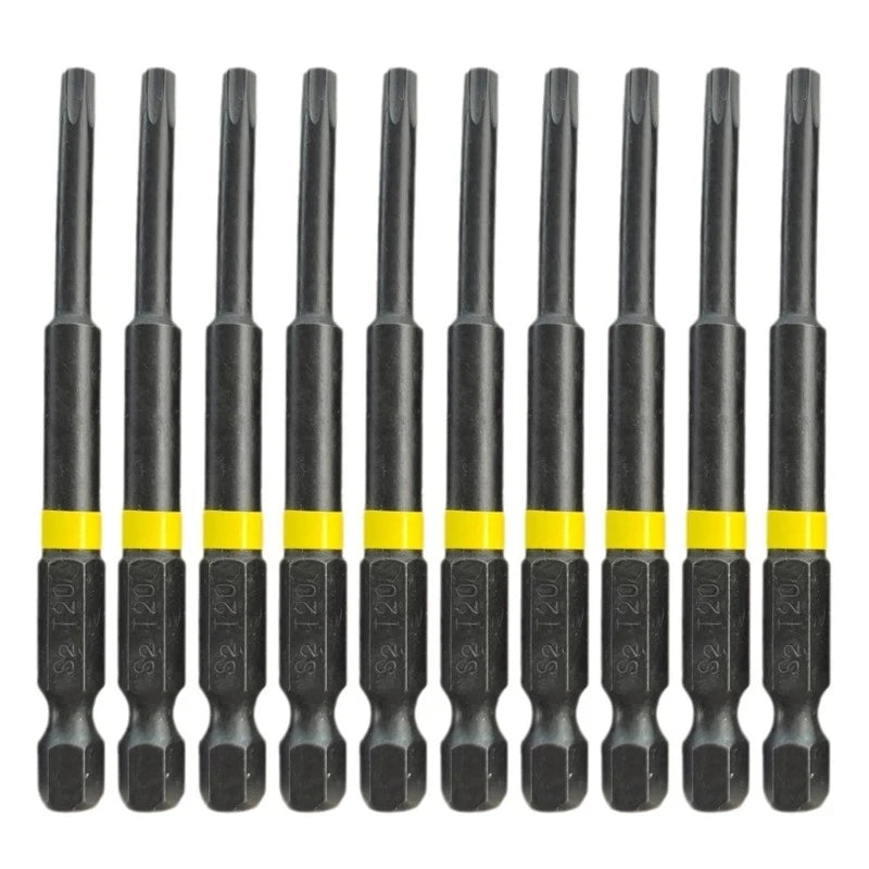 Driver Bit Tool Set 10Pcs High Adhesion for Secure Screwing Screwdriver