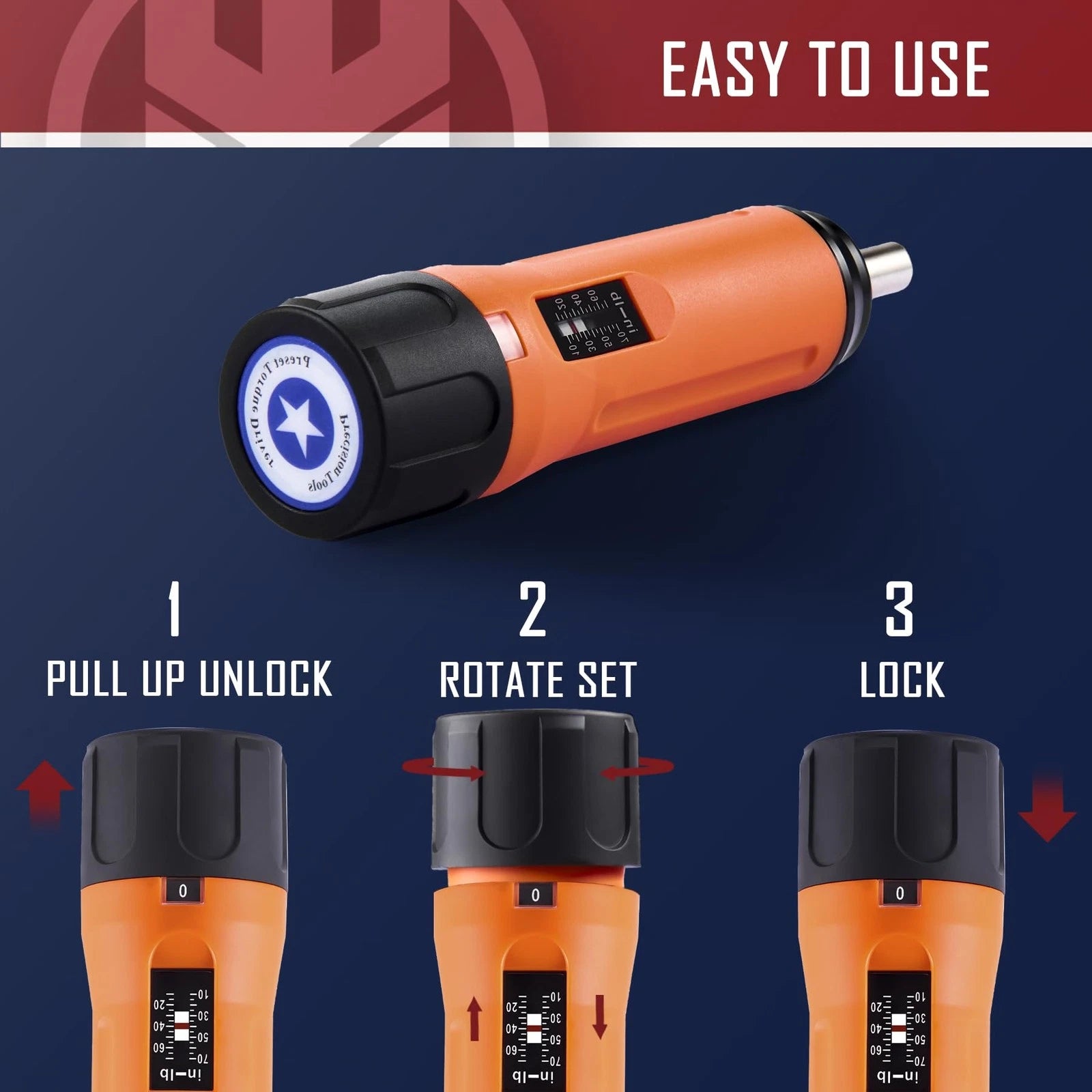 Torque Screwdriver Wrench Driver Set 10-70 Inch Pounds lbs for Maintenance with