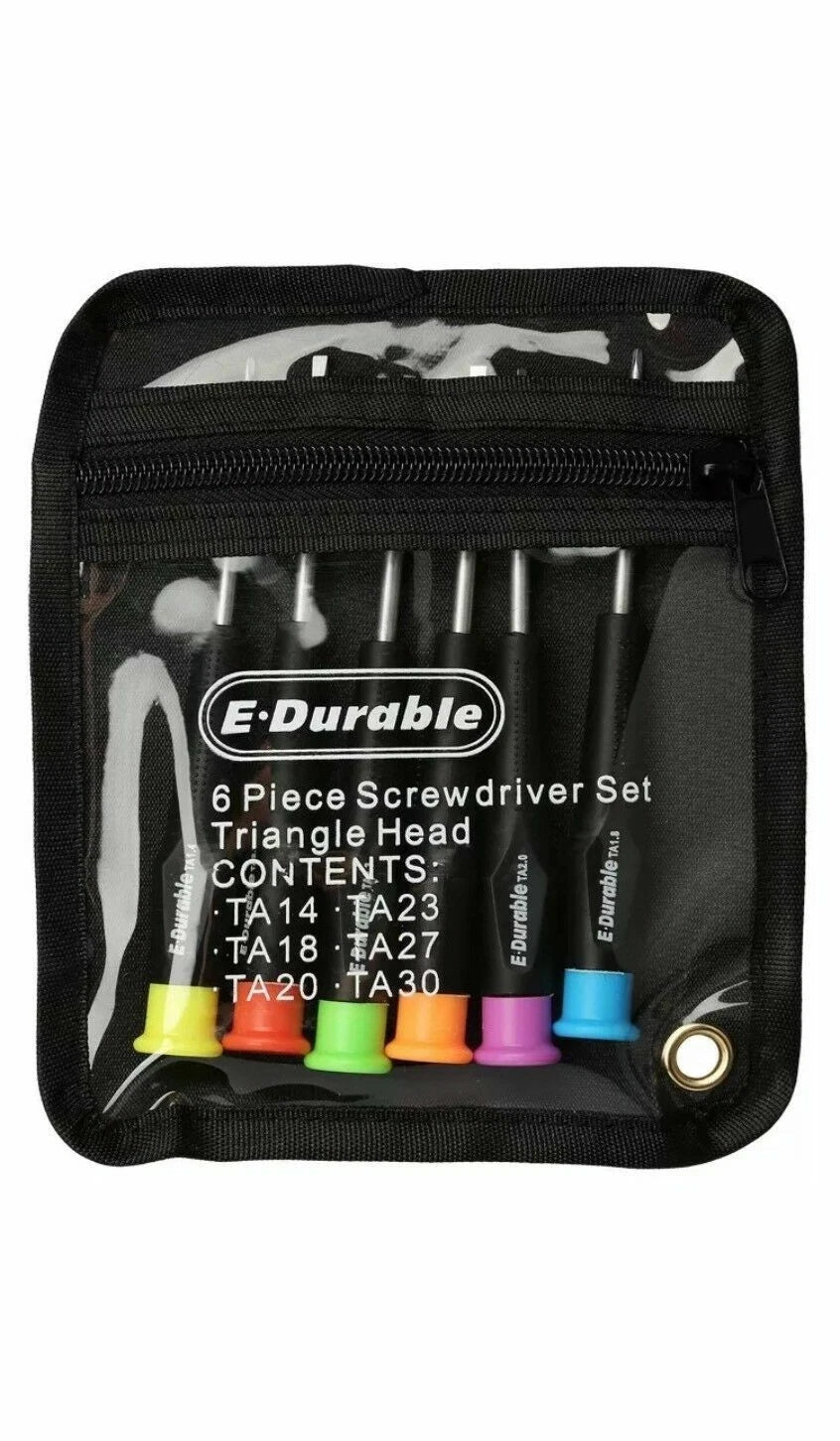 6pc Triangle Tipped Screwdriver Set for European die cast car models and toys