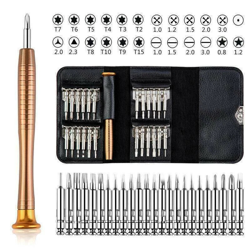 Screwdriver Set Torx Tool Kit For MacBook iPhone Tablet Laptop Glasses 25 in 1