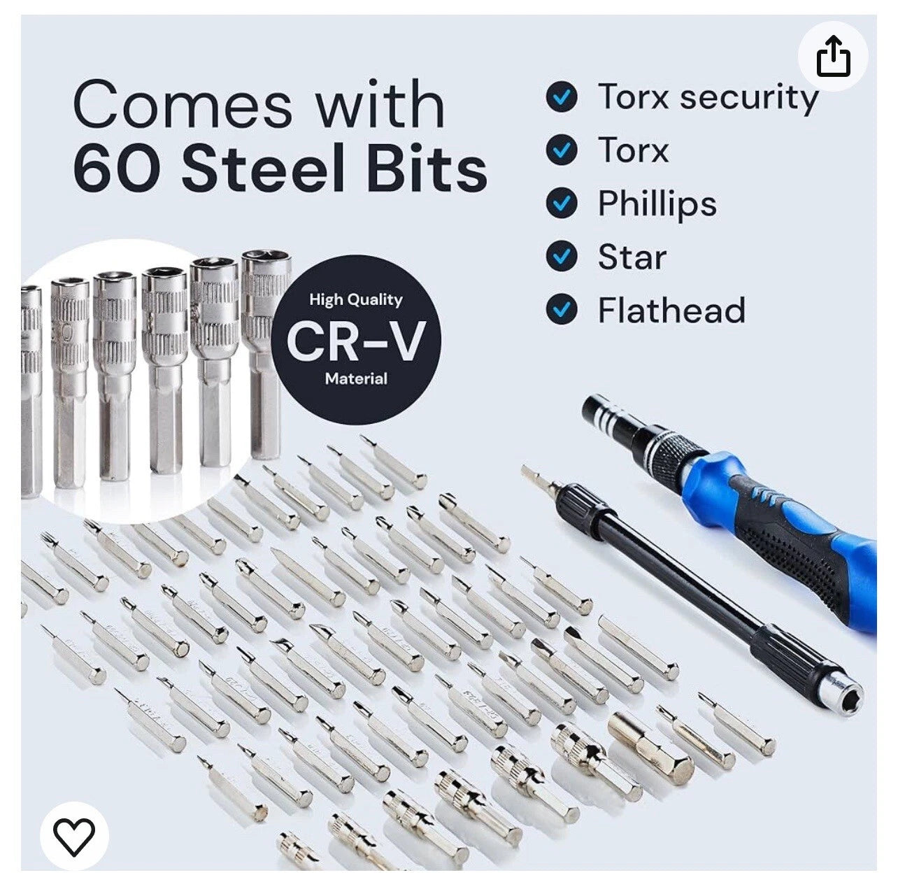 🔥 Precision Screwdriver Multipurpose 60pc Set Brand New Sealed Fast Shipping