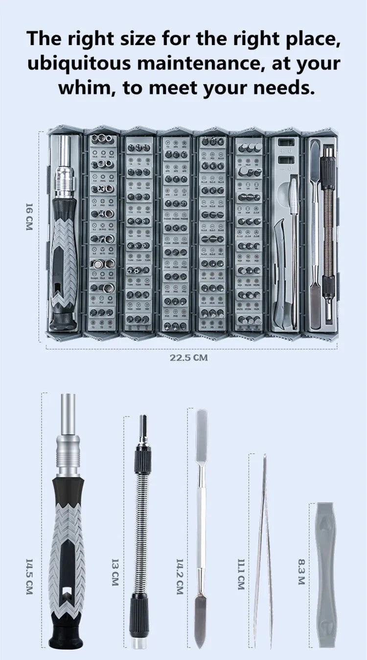 Manual Screwdriver Set Bamboo Simple Hard Wear Resistant Durable Multifunctional-