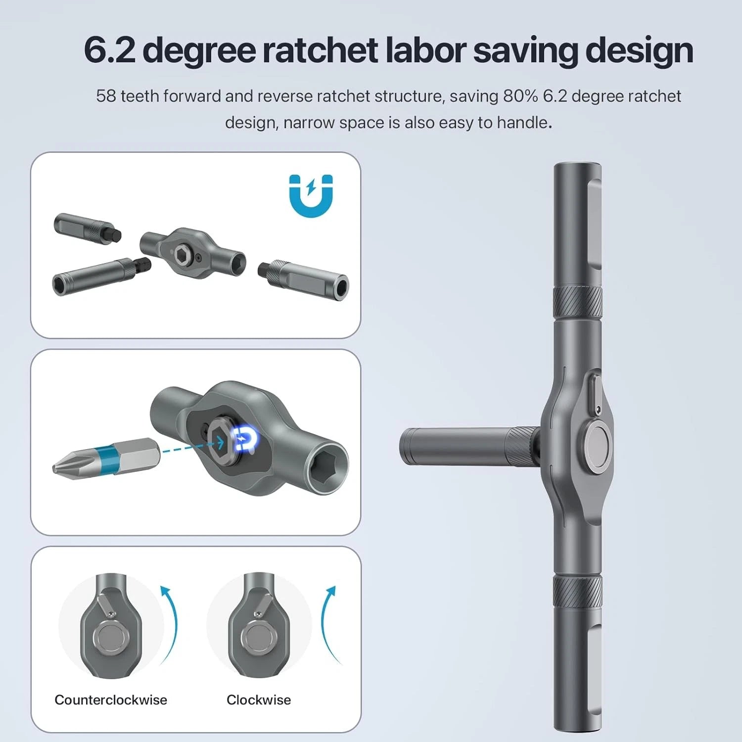 24 in 1 Magnetic Screwdriver Set, DIY Ratchet Mini Set,...