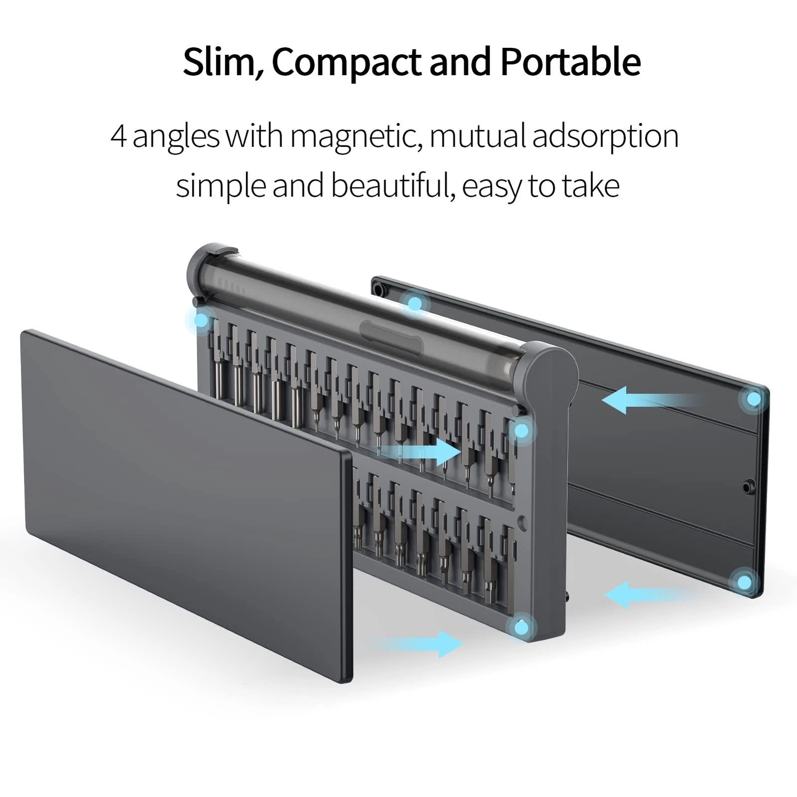 Mini Electric Screwdriver Small Portable Cordless Power Screwdriver Set with ...