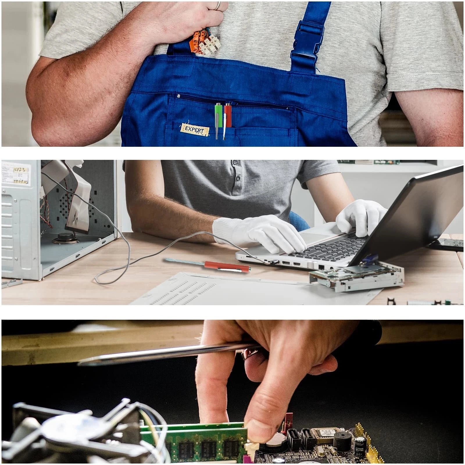 Pocket Screwdriver with Magnet 10PCS Mini Magnetic Pocket Flathead Screwdrive...