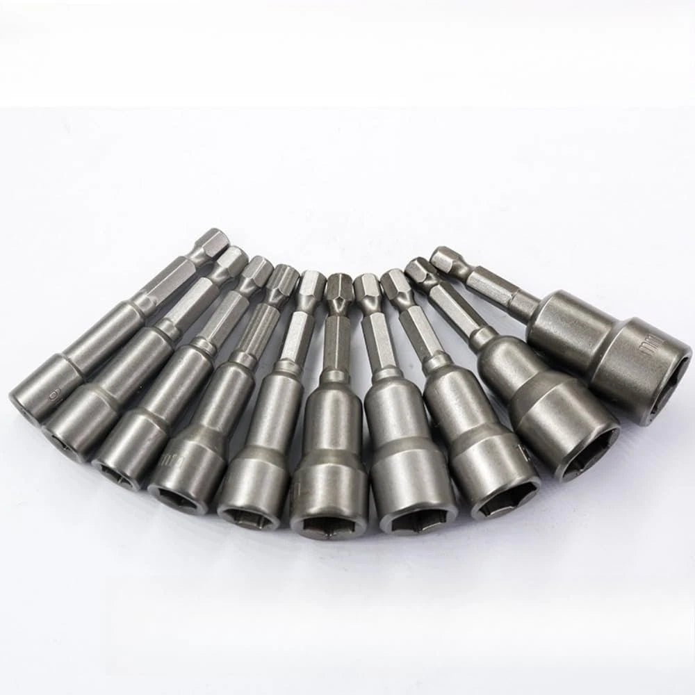 10-Piece Ultra Magnetic 5/16 Nut Driver Set for Impact Drills, 2.5" Shank