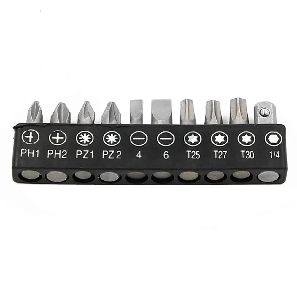 Flat Head  Ratchet Wrench 90 Degree Offset Screwdriver Handle with Bit Set4208