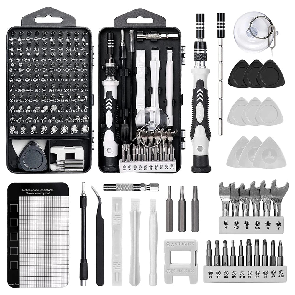 Magnetic screwdriver bit set for iphone/macbook tool kit set 117pcs