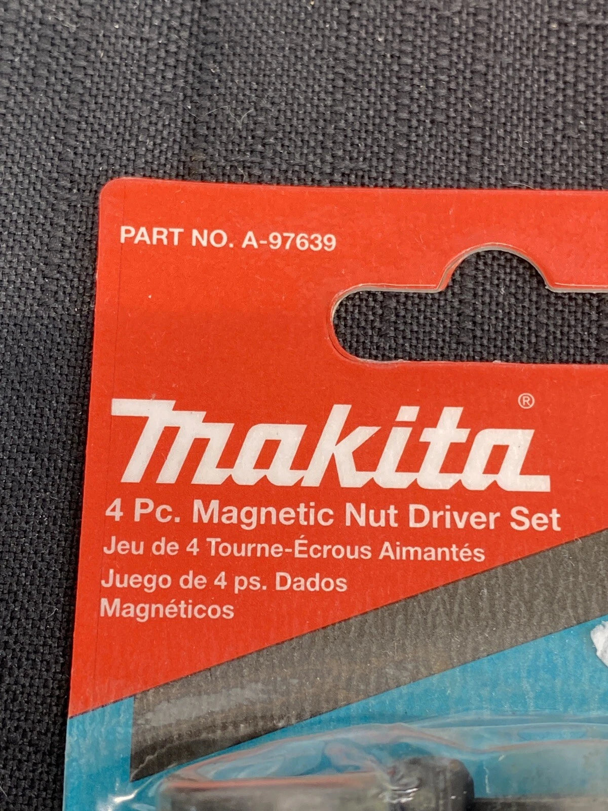 NEW Makita 1-3/4" Magnetic Nut Driver Set 1/4" 5/16" 3/8" 7/16" A-97639