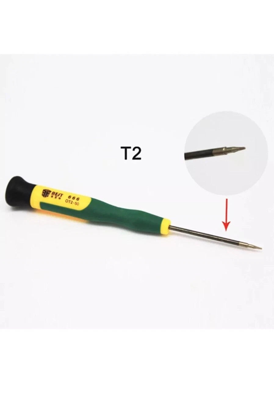 12PCS Screwdriver Tool Set With Torx T2 T3 T4 T5 T6 T8, Pentalobe 0.8 1.2 P5 P2