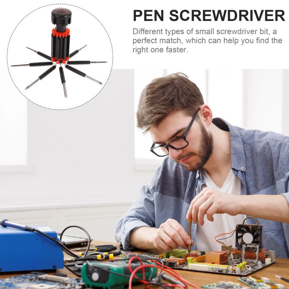 2Pcs Screwdirver Stubby Screwdriver Set Magnetic Screwdriver Set