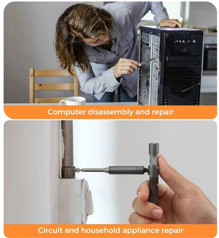 42-in-1 Precision Ratchet Screwdriver Set Portable Hand Tool Multifunctional