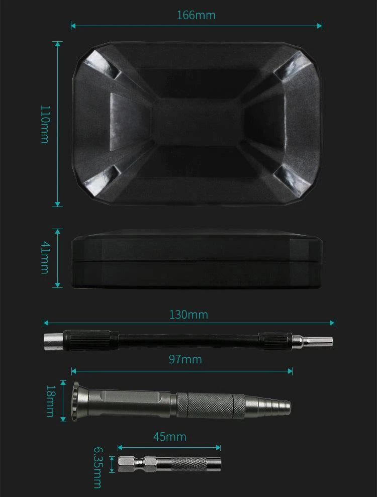 59 in 1 Home Screwdriver Kit Repair Tool Set Nutdrivers for Phone Tablet Car