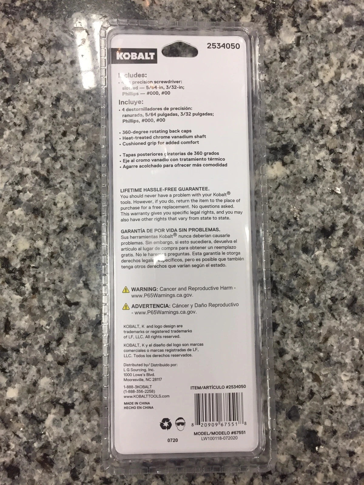 Kobalt Precision Screwdriver Set 2534050 - Sealed