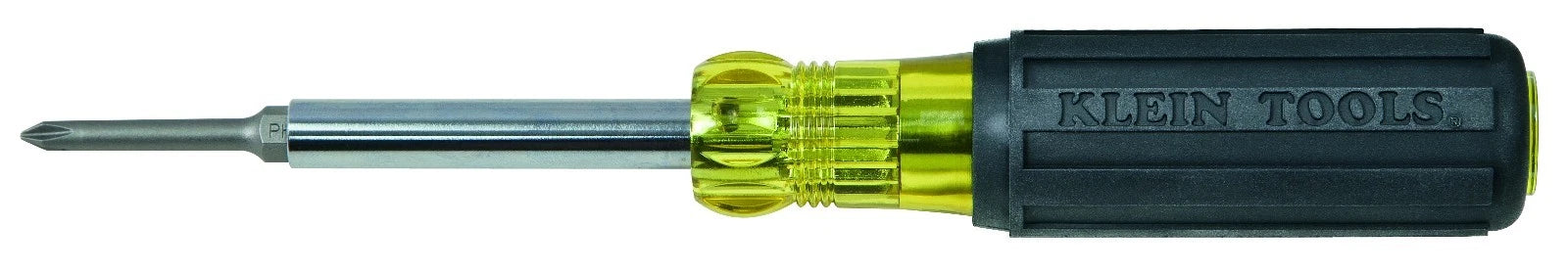 Klein Tools 32560 Multi-Bit Screwdriver / Nut Driver, 6-in-1, Extended Reach