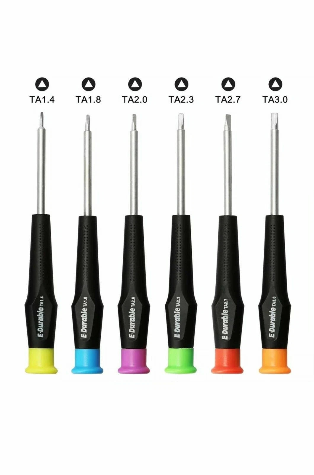 6pc Triangle Tipped Screwdriver Set for European die cast car models and toys