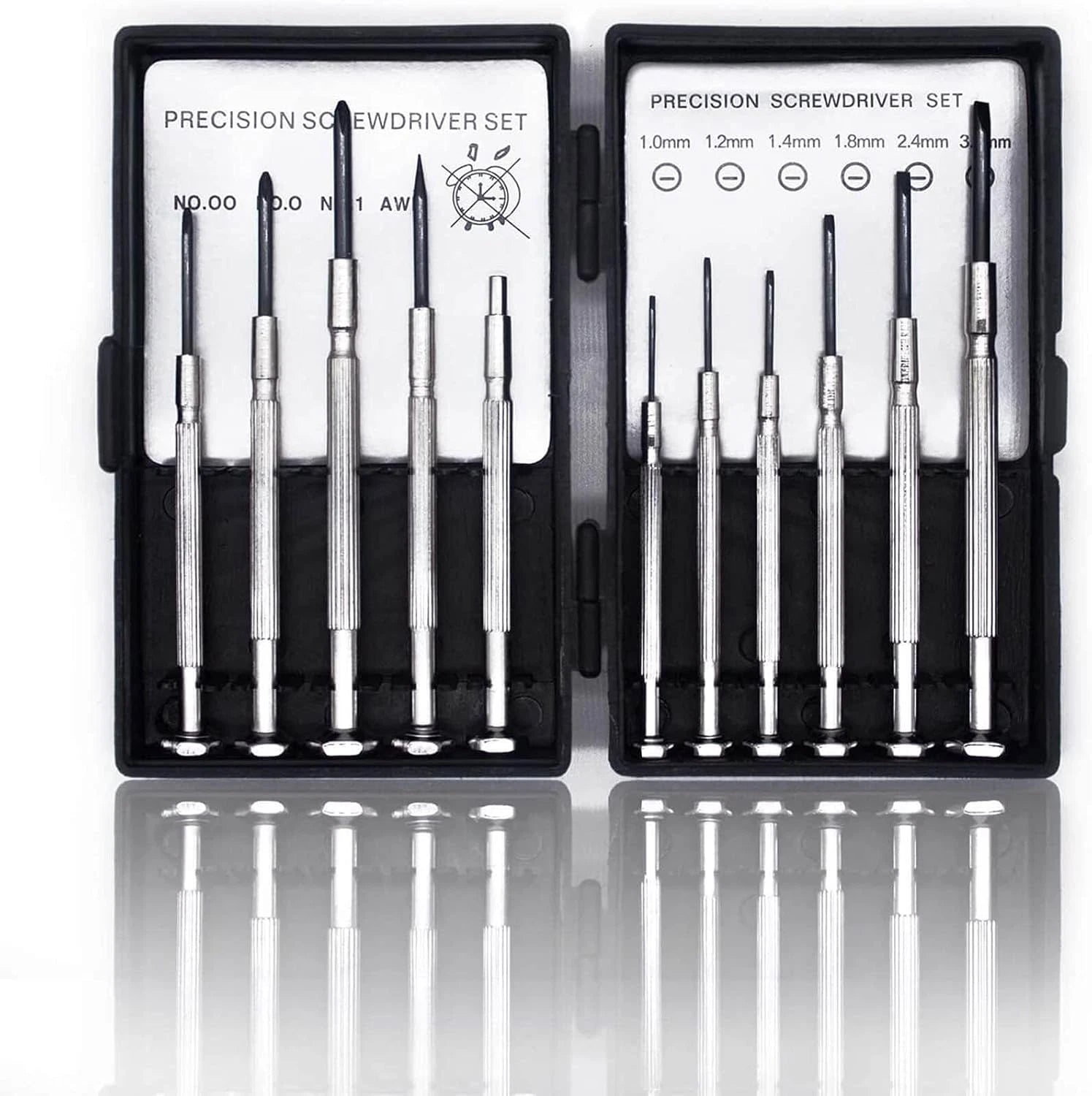 11PCS Mini Precision Screwdriver Set, Small Tools with 11 Size 11PCS, Black