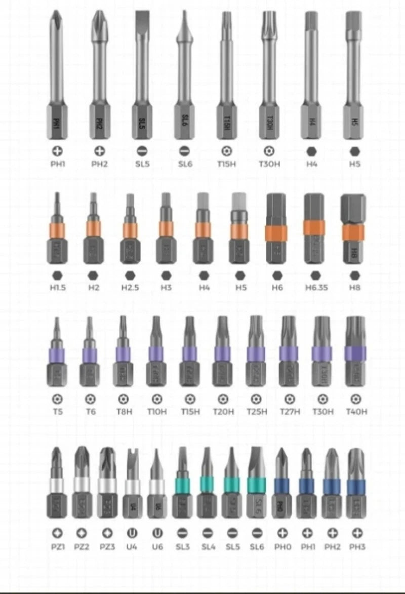 42-in-1 Precision Ratchet Screwdriver Set Portable Hand Tool Multifunctional