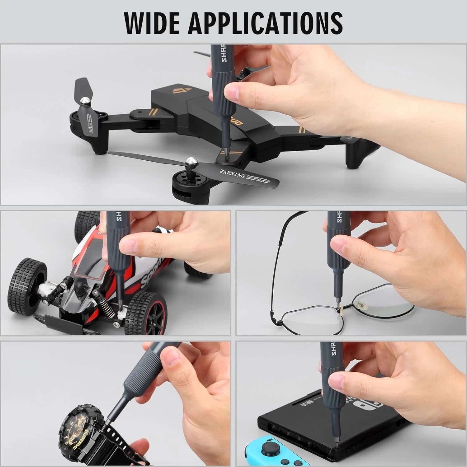 Sharden 27-in-1 Precision Screwdriver Set Multi Bit Small Screwdriver Magnetic M