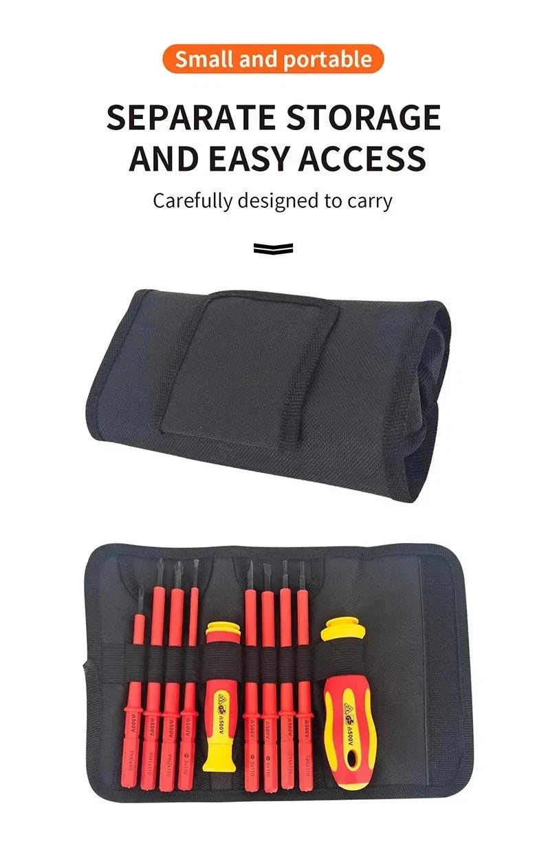 Electrician Insulated Magnetic Screwdriver Set Phillips Torx Screw Driver Bits