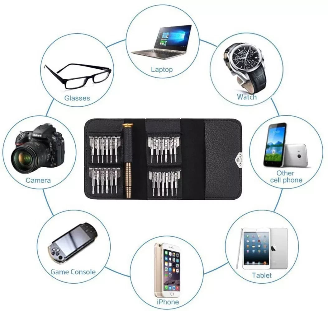 Screwdriver Set Torx Tool Kit For MacBook iPhone Tablet Laptop Glasses 25 in 1