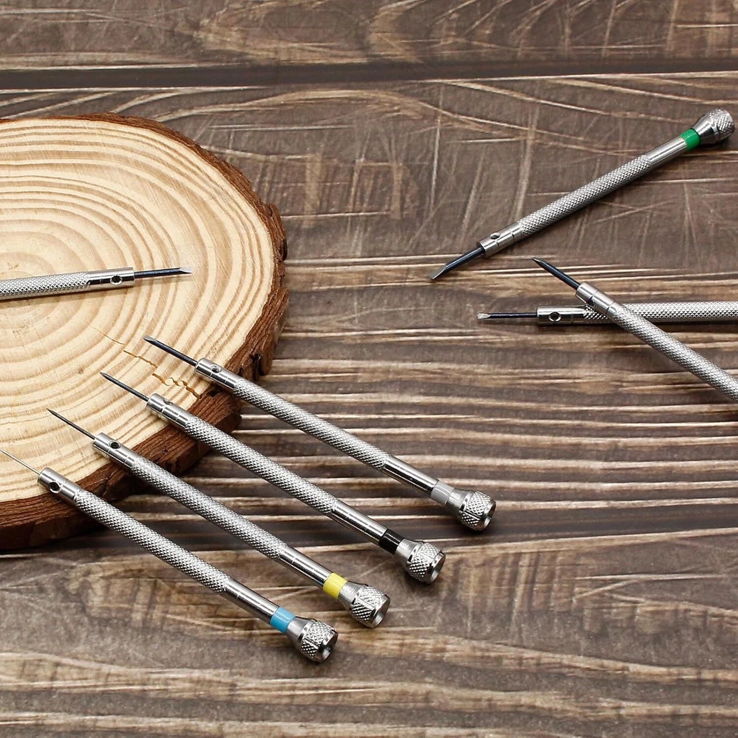 Hordion 8Pcs Micro Precision Screwdriver Set, Jewelers Flat