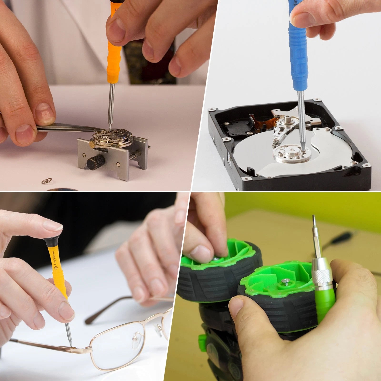 6pcs Small Screwdriver Set with Phillips Slotted Torx Star Y-type Magnetic