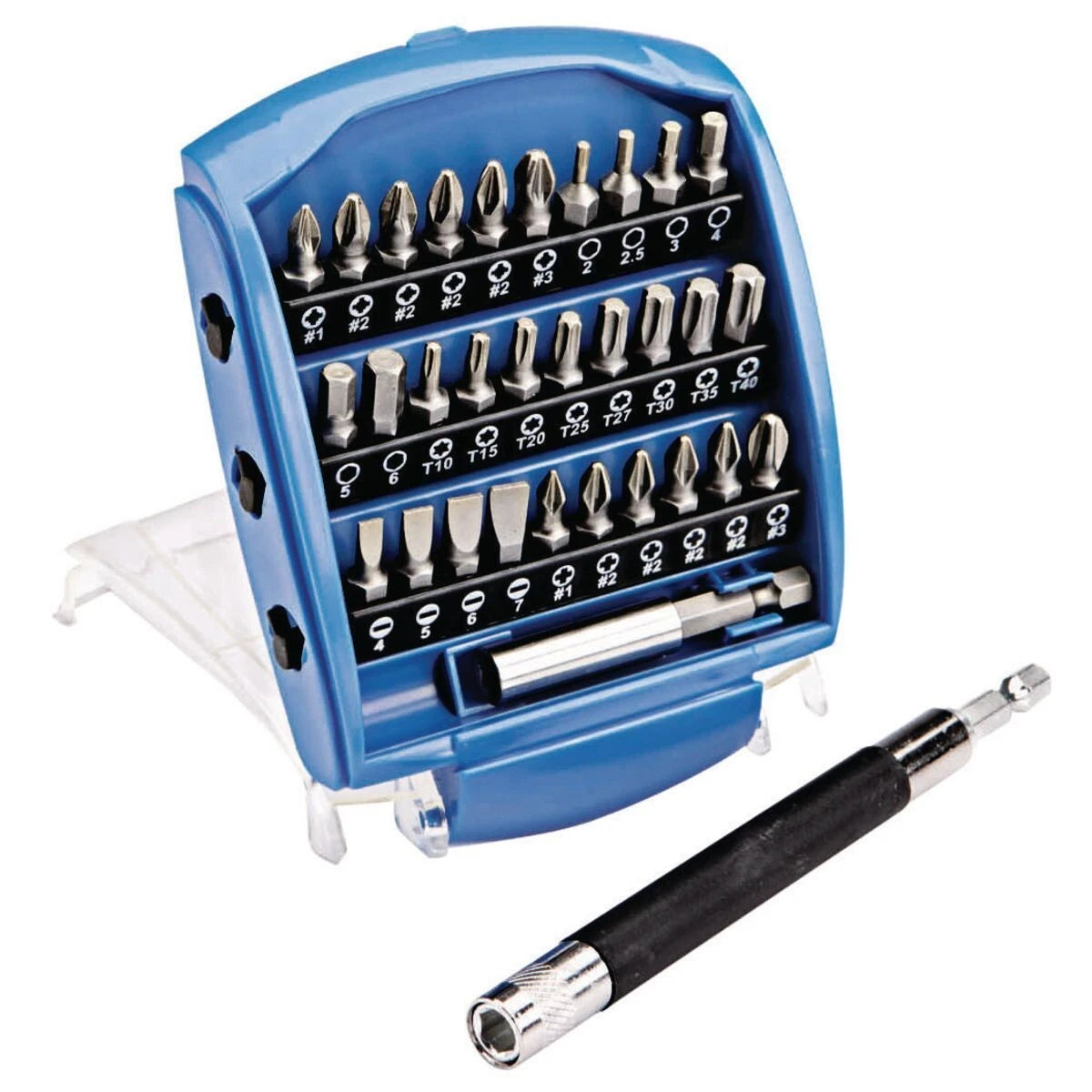 Magnetic driver guide kit 32pc mix screwdriver attachments for drill