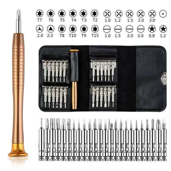 Screwdriver Set Torx Tool Kit For MacBook iPhone Tablet Laptop Glasses 25 in 1