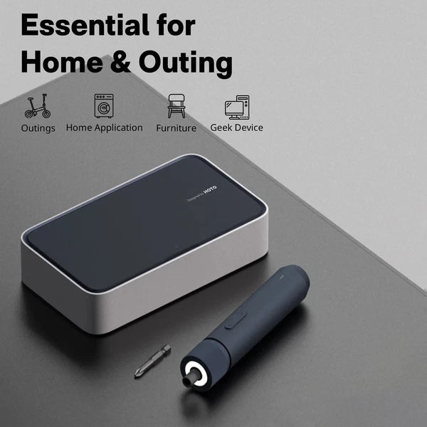 HOTO 3.6V Electric Screwdriver Kit – Rechargeable, 3 Torque Settings, LED.