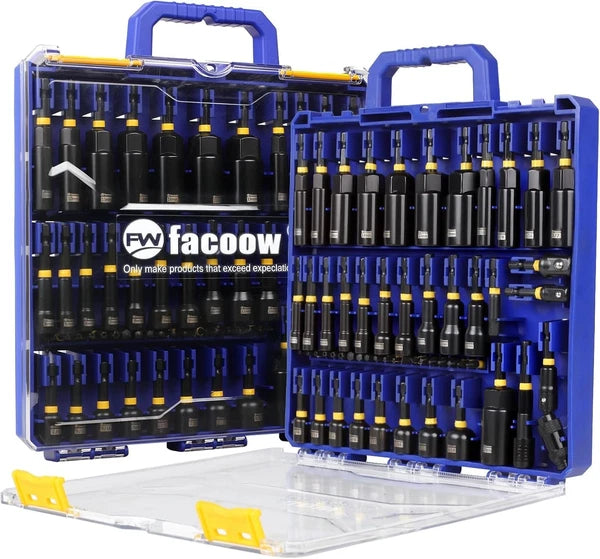 55PCS Magnetic Nut Driver Set for Impact Drill, S2 Steel, 1/4" Quick Change