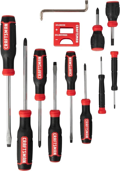 Screwdriver Set, Bi-Material, 12 Piece (CMHT65071N)