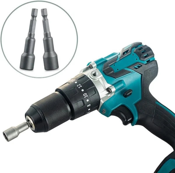 10-Piece Ultra Magnetic 5/16 Nut Driver Set for Impact Drills, 2.5" Shank