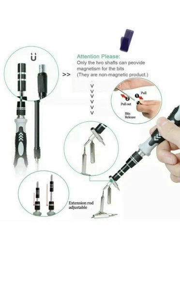 GAMING Repair Tool screwdrivers Kit 117 Tools for VIDEO GAME Consoles Controller