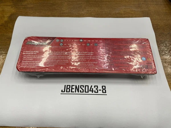 Snap-on Tools USA NEW 17 Piece 1/4" Hex Drive Low Profile Stubby Bit Set SDMS17