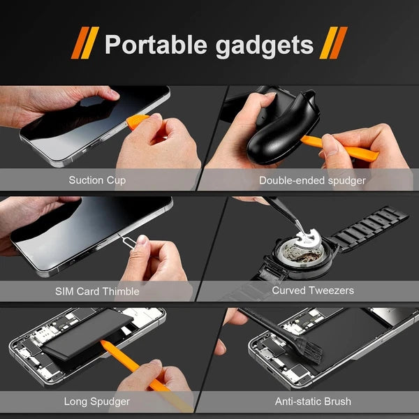 38-Piece Precision Screwdriver Set with Rotating Handle - Ideal for Electronics