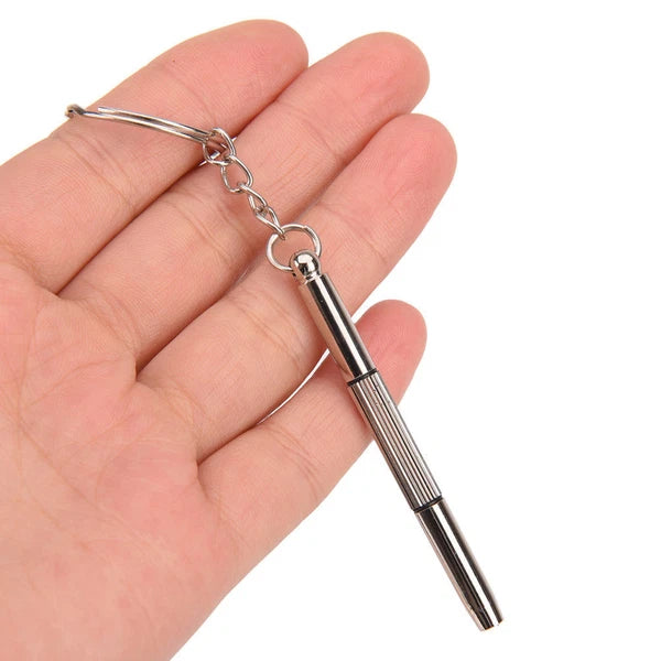 2 X 3in1 Mini Screwdriver Tool Repair set keyring for Watch,Glasses,CellPhone uk
