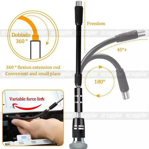 122 in 1 Precision Magnetic Screwdriver Set Computer Repair Kit with Case Black