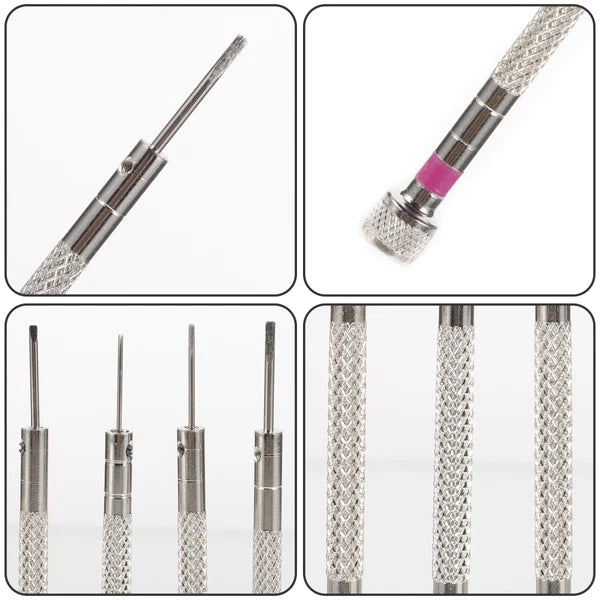 Flat Screwdriver Set Watch Repair Tools Glasses Repairing Kit Adjust