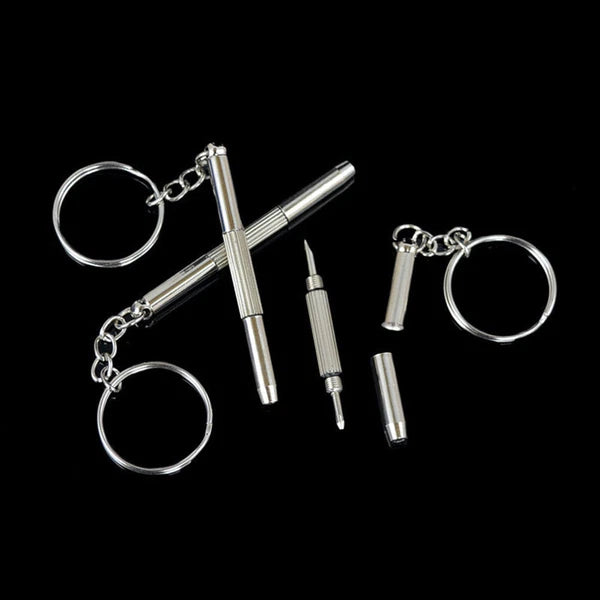 2 X 3in1 Mini Screwdriver Tool Repair set keyring for Watch,Glasses,CellPhone uk